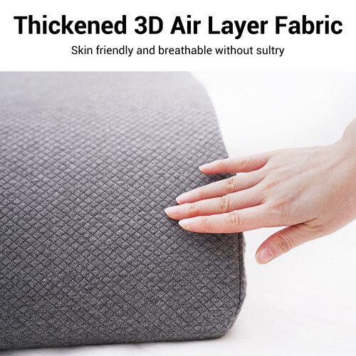 Memory Foam S Shaped Leg Rest Pillow 55x58x17cm for Back Support 2