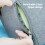 Memory Foam S Shaped Leg Rest Pillow 55x58x17cm for Back Support 4