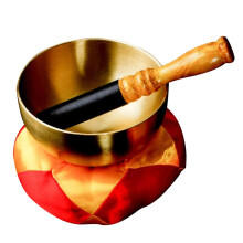 Tibetan Singing Bowl for Yoga and Meditation, Handmade Set with Clear Resonant Sound and Long Sustain Tone