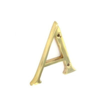 Securit - Brass Letter A - 75mm