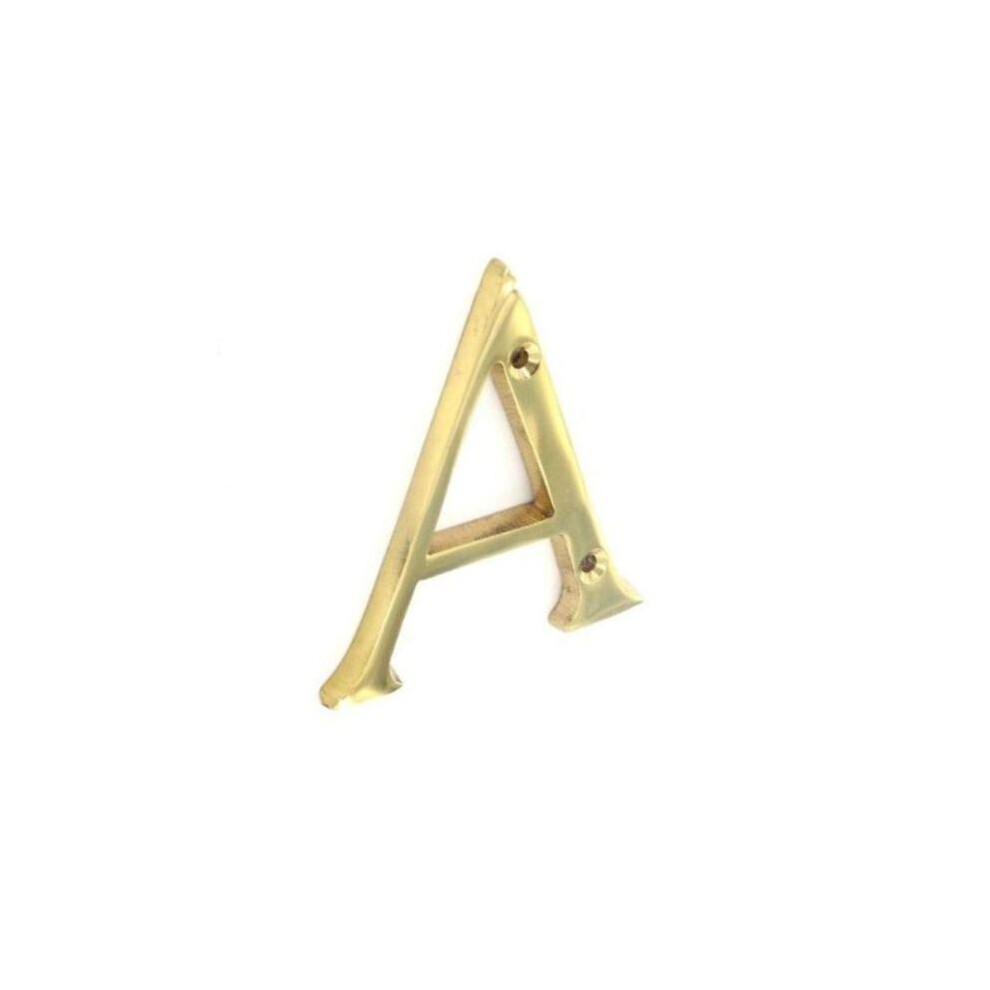Securit - Brass Letter A - 75Mm 5019923125108