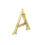 Securit - Brass Letter A - 75mm 2