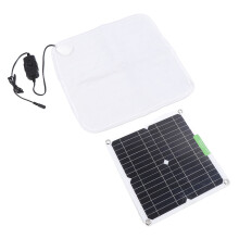 Couverture chauffante souple à panneaux solaires 12V 50W pour animal de compagnie
