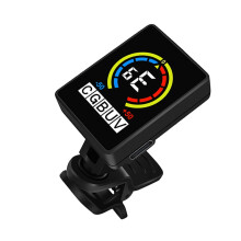 Violin Clipon Tuner with 360 Rotatable LCD Display, Fast Attachment, Lightweight Durable Design, 3pcs