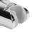 Supporto per soffione doccia a ventosa in ABS Nero/Argento 10