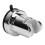 Supporto per soffione doccia a ventosa in ABS Nero/Argento 13