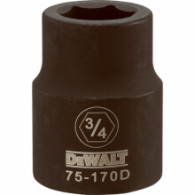Metric Impact Socket, 6-Point, 3/4 In. Drive, 3/4 In. - DWMT75170OSP