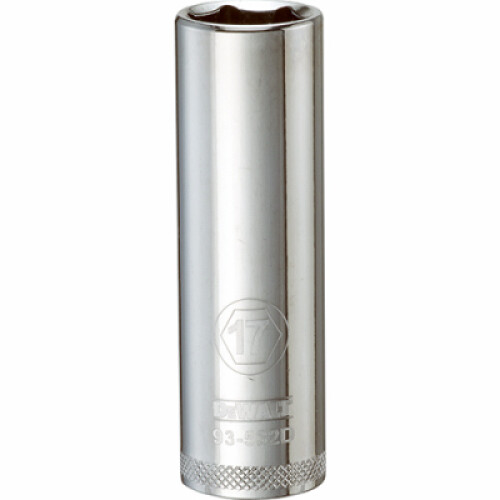 DeWalt Metric Deep Socket, 6-Point, 1/2 In. Drive, 17mm - DWMT93532OSP