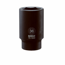 Metric Deep Impact Socket, 6-Point, 3/4 In. Drive, 36mm - DWMT75150OSP