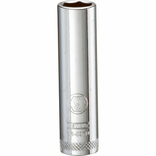 DeWalt Metric Deep Socket, 6-Point, 1/4 In. Drive, 9mm - DWMT86097OSP