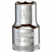 SAE Socket, Shallow, 6-Point, 7/16 In., 1/2 In. Drive - DWMT86443OSP