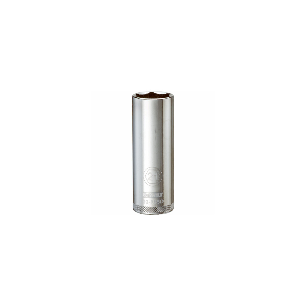 Dewalt Metric Deep Socket, 6-Point, 1/2 In. Drive, 21Mm - Dwmt93535osp