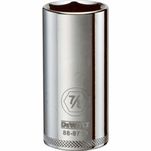 DeWalt SAE Socket, Deep, 6-Point, 7/8 In., 3/8 In. Drive - DWMT88971OSP