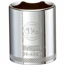 SAE Socket, Shallow, 6-Point, 1-1/16 In., 1/2 In. Drive - DWMT86456OSP