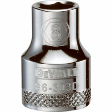 Metric Shallow Socket, 6-Point, 3/8 In. Drive, 8mm - DWMT86303OSP