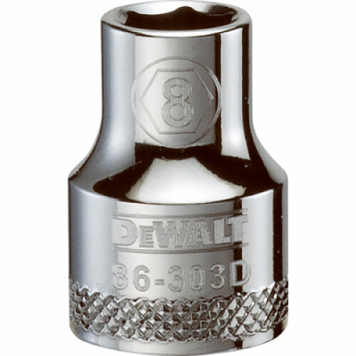 DeWalt Metric Shallow Socket, 6-Point, 3/8 In. Drive, 8mm - DWMT86303OSP