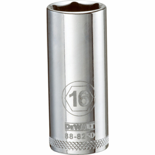 DeWalt Metric Deep Socket, 6-Point, 3/8 In. Drive, 16mm - DWMT88825OSP
