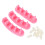 3Pcs Pink Nail Practice Rack Plastic Tip Stand for Nail Art Display 1