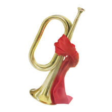 Beginner Trumpet and Bugle with Ergonomic Grip, Easy Play Brass for Teens and School Bands