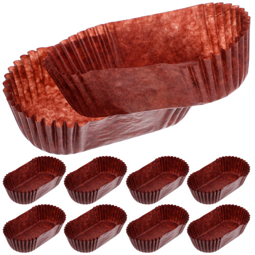 2 Pieces Oval Cake Paper Baking Cups Cupcake Bakery Muffin Liners