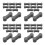80Pcs Dark Grey Plastic Train Track Extension Pieces for Toy Sets 7
