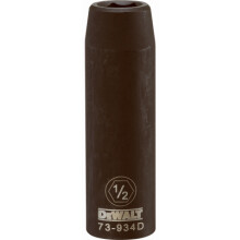 SAE Deep Impact Socket, 6-Point, Black Oxide, 1/2 In. Drive, 1/2 In. - DWMT73934OSP