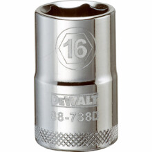 Metric Shallow Socket, 6-Point, 1/2 In. Drive, 16mm - DWMT88738OSP