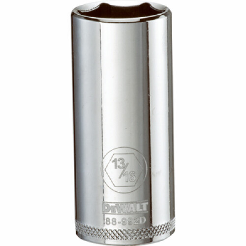 DeWalt SAE Socket, Deep, 6-Point, 13/16 In., 3/8 In. Drive - DWMT88992OSP