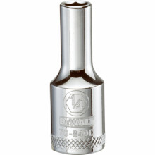 SAE Socket, Deep, 6-Point, 1/4 In., 3/8 In. Drive - DWMT70840OSP