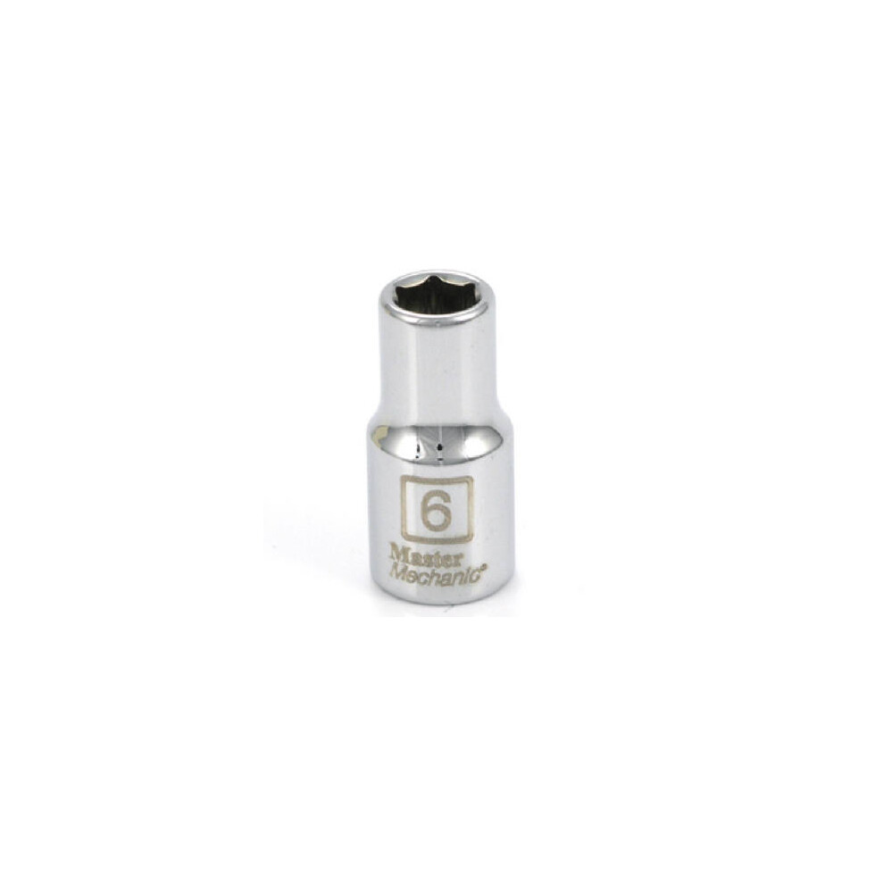 Photos - Other Hand Tools Metric Shallow Socket, 6-Point, 1/4 In. Drive, 6mm - 199262 199262