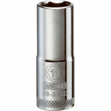 Metric Deep Socket, 6-Point, 3/8 In. Drive, 11mm - DWMT86323OSP