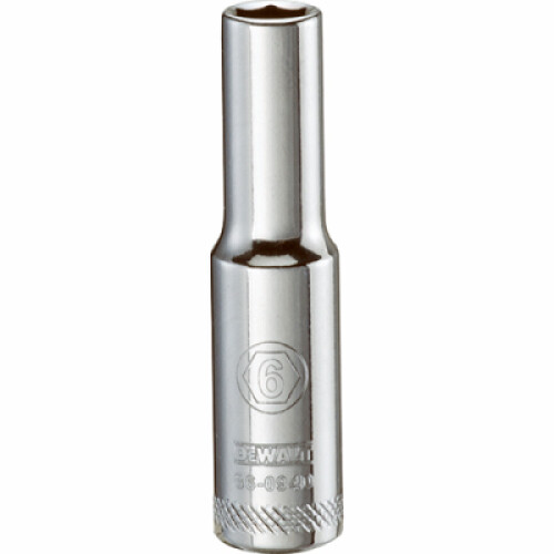 DeWalt Metric Deep Socket, 6-Point, 1/4 In. Drive, 6mm - DWMT86094OSP