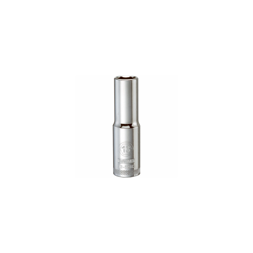Dewalt Metric Deep Socket, 6-Point, 1/2 In. Drive, 13Mm - Dwmt93528osp