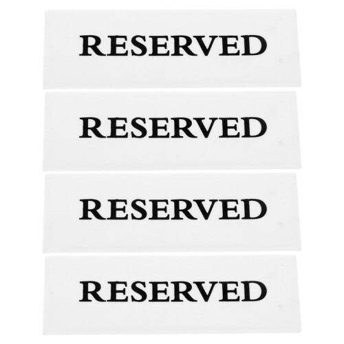 8Pièces Pancartes De Table Réservées Pour Restaurant 2