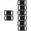 8Pcs Black Shockproof Silicone Tracer Protector Covers for Pets 7