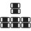 8Pcs Black Shockproof Silicone Tracer Protector Covers for Pets 4