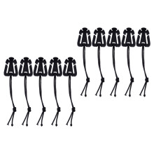 10Stk Schwarze Nylon Bandclips Für Outdoor Und Nutzung