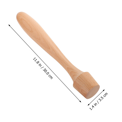 Maillet À Glace En Bois, Pilon Bâtonnet Mélangeur Pour Cocktail 1