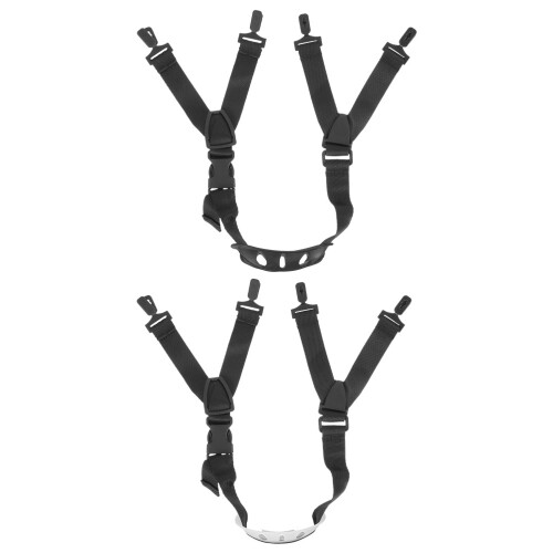 2Pcs Assorted Color Chin Straps Nylon PP Adjustable Hard Hat