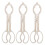 24Pcs Bottle Clamp White Plastic Anti-Slip Nursing 2