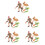 5Sets Plastic Bunny Figurines Carrot Model Farm Sand Table Decor 7