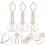 24Pcs Bottle Clamp White Plastic Anti-Slip Nursing 3
