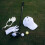 2Pièces Support Golf ABS Métal Séchage Maison 3