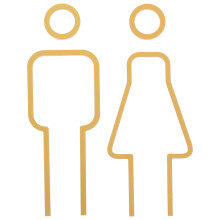 2Pièces Panneaux De Toilette 3D En Pour Homme Femme