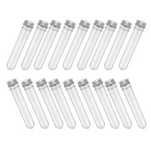 100Pièces Tubes Test Transparants Bouchons Étanches Pour Stockage