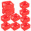 10Pièces Boîtes D'installation Murale Rouge En Plastique Résistante 1