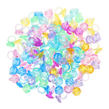 342Pcs Acrylic Assorted Color Decorative Rings for Kids and Toddlers