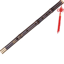 Professional Chinese Bamboo Dizi Flute D Key Handmade with Copper Wrapped Ends and Rich Sound