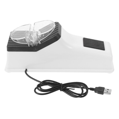 2Pièces Aiguiseur USB Antidérapant Électrique Pour Couteaux Et Ciseaux