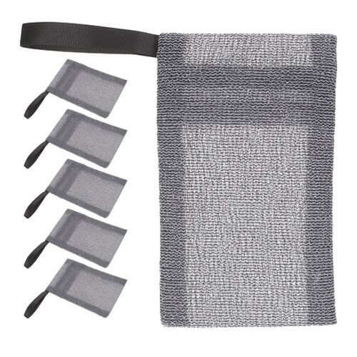 30Pcs Multi-Function Grey Soap Saver Bags Portable Nylon Soap Pouches 1